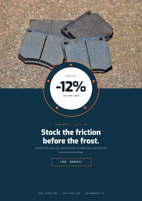 Automotive Parts Premium — Promo / Sale page