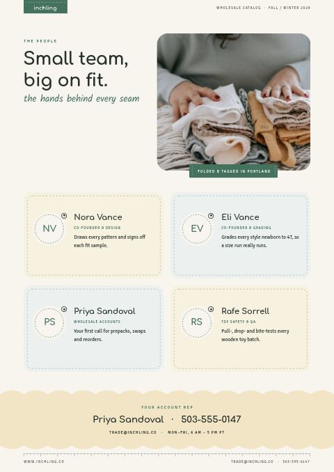 Baby & Kids Premium — Meet the Team page