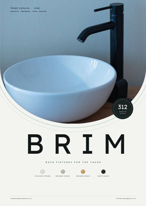 Bathroom Fixtures Premium catalog template cover