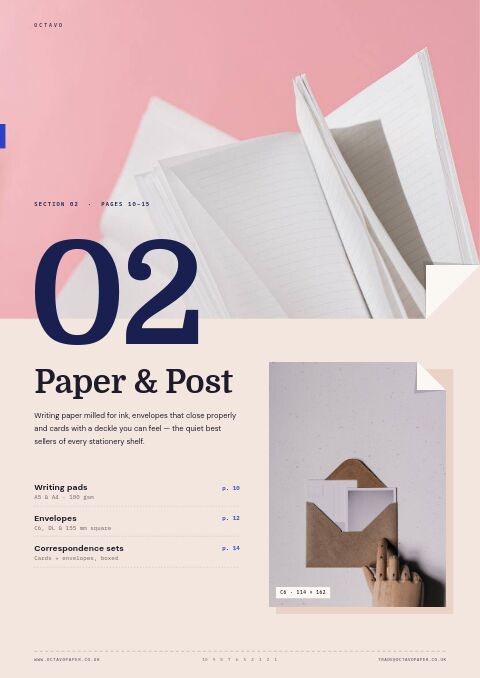 Books & Stationery Premium — Collection Divider page