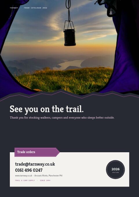 Camping & Hiking Premium — Back Cover page