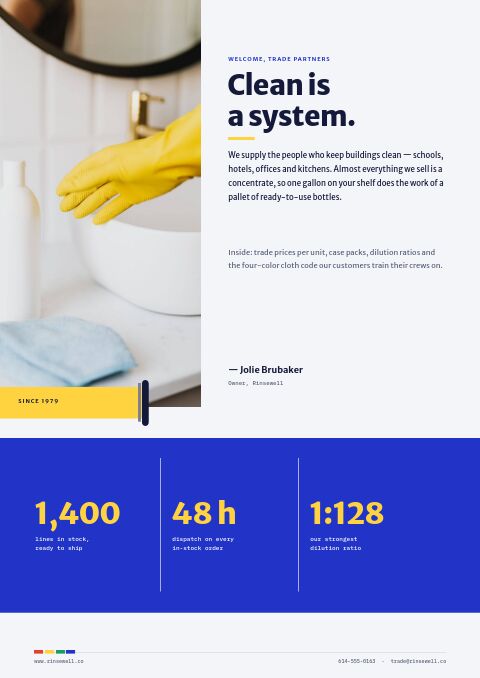 Cleaning Supplies Premium — Welcome / About page