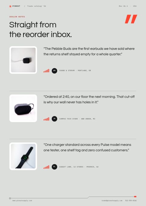 Electronics Premium — Testimonials page