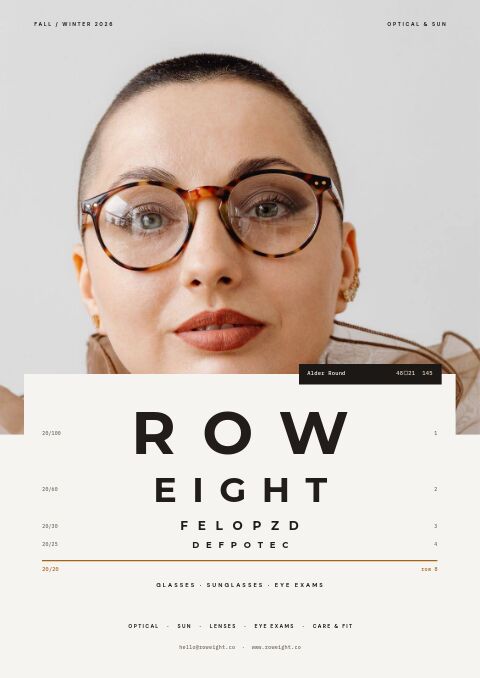Eyewear Premium — プレミアムカタログテンプレート