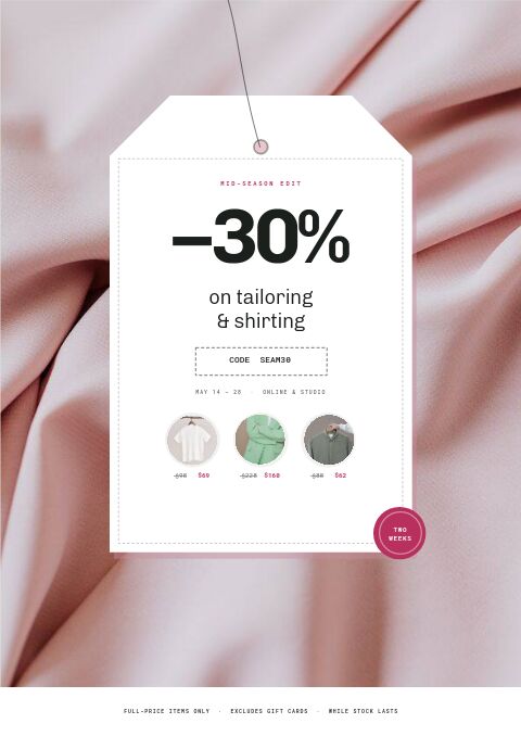Fashion Premium — Promo / Sale page