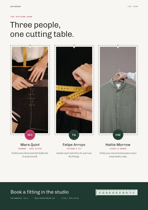 Fashion Premium — Meet the Team page