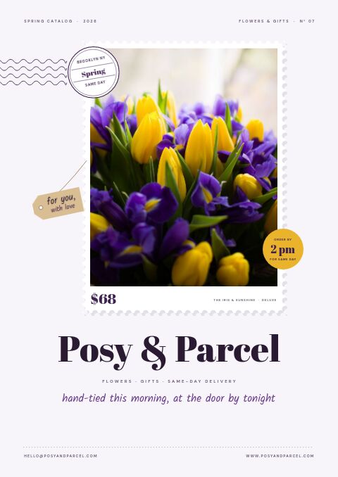 Flowers & Gifts Premium — プレミアムカタログテンプレート