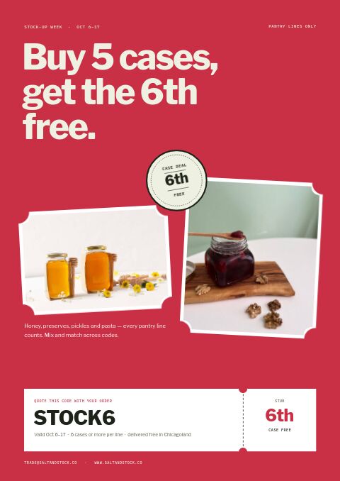Food & Beverage Premium — Promo / Sale page