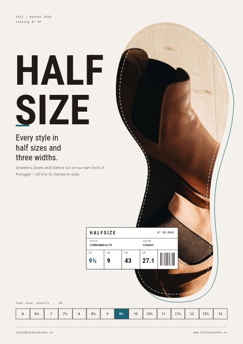Footwear Premium catalog template cover