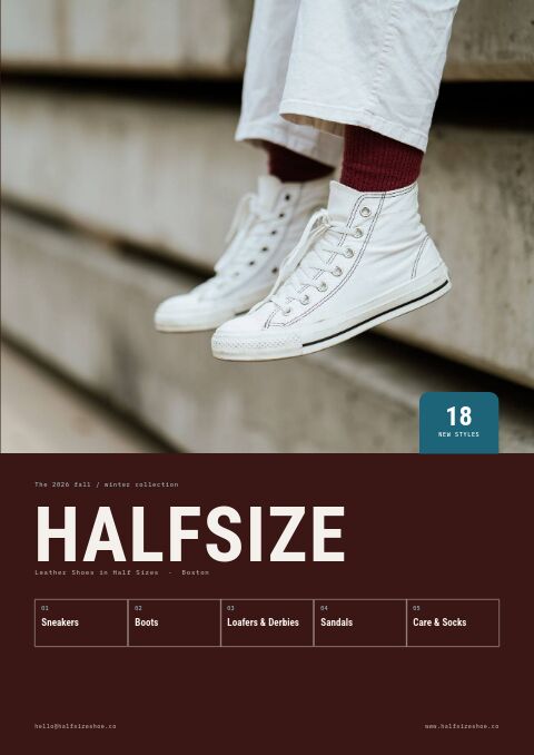 Footwear Premium — Cover · band page