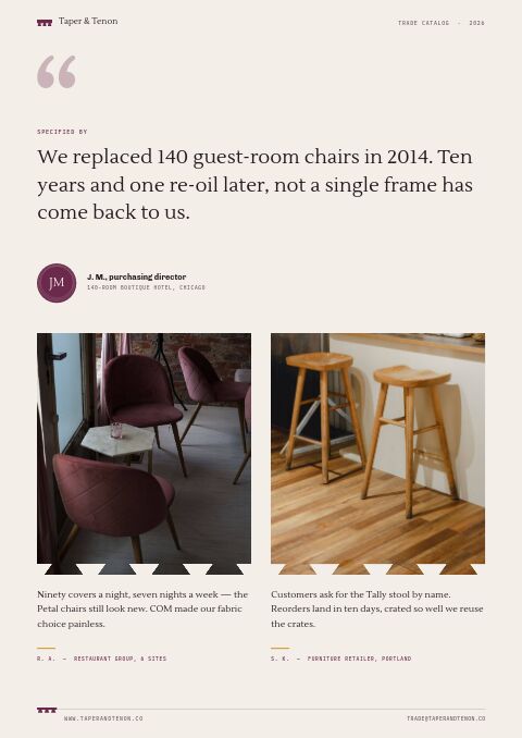 Furniture Premium — Testimonials page