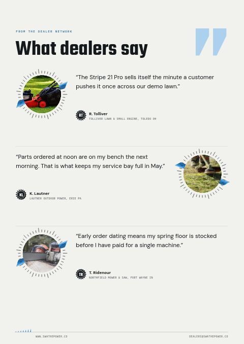 Garden Equipment Premium — Testimonials page