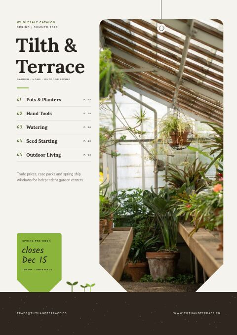 Home & Garden Premium catalog template cover