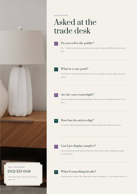Home Decor Premium — FAQ page