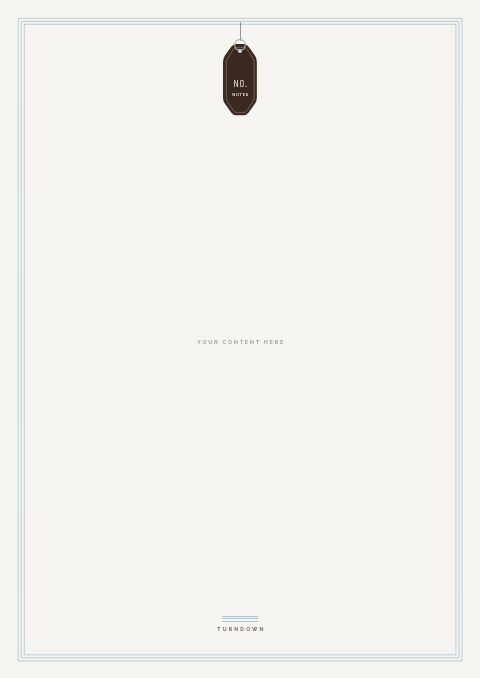 Hotel Supplies Premium — Framed Blank page