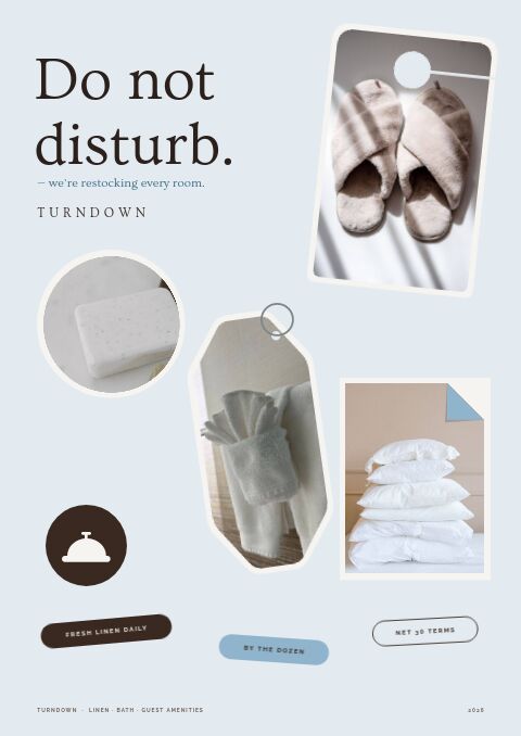 Hotel Supplies Premium — Cover · sticker page