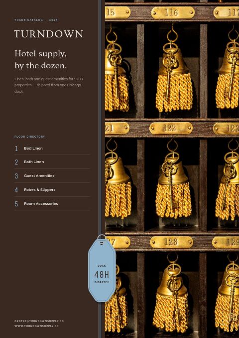 Hotel Supplies Premium — Cover · split page