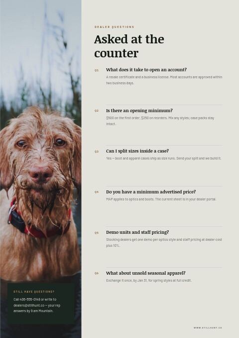 Hunting Premium — FAQ page