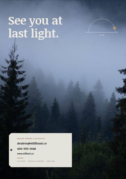 Hunting Premium — Back Cover page