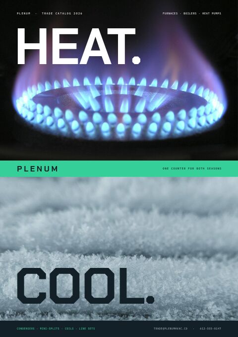HVAC Supplies Premium — Cover · poster page