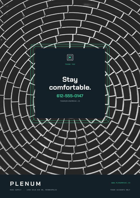 HVAC Supplies Premium — Back Cover page