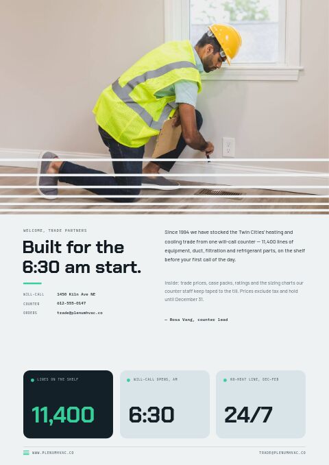 HVAC Supplies Premium — Welcome / About page
