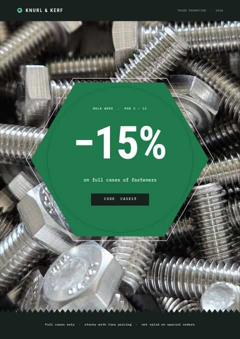 Industrial Supplies Premium — Promo / Sale page