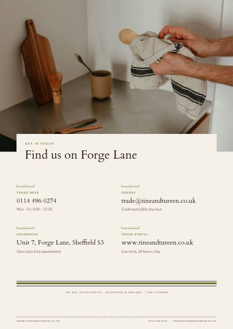 Kitchen & Dining Premium — Contact / Info page