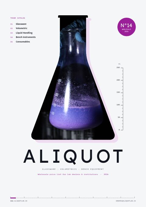 Laboratory Equipment Premium catalog template cover