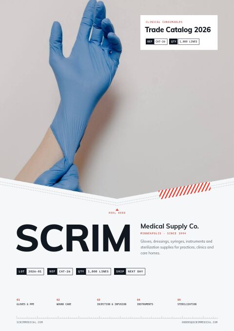 Medical Supplies Premium — プレミアムカタログテンプレート