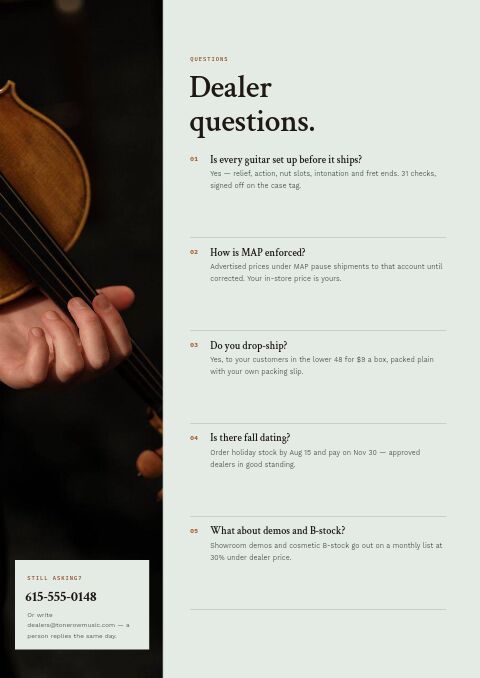 Music & Instruments Premium — FAQ page