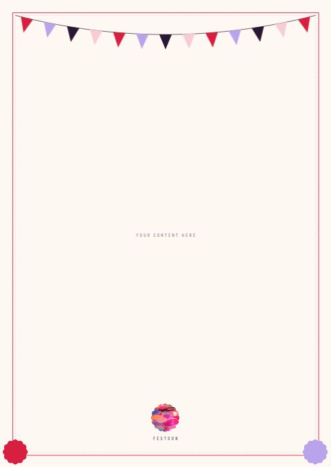 Party Supplies Premium — Framed Blank page