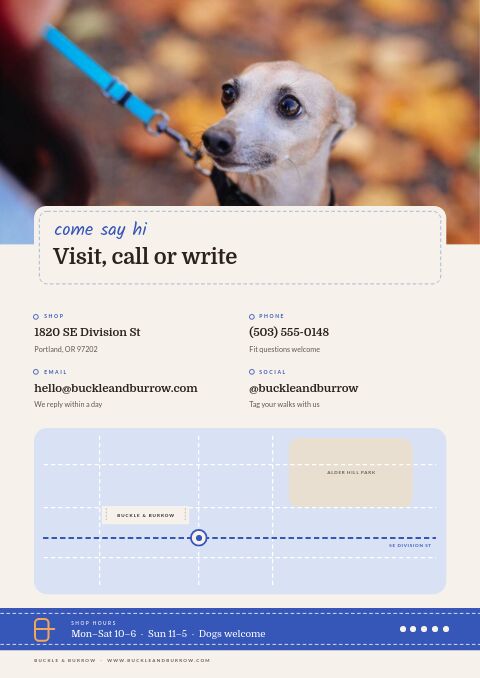 Pet Supplies Premium — Contact / Info page