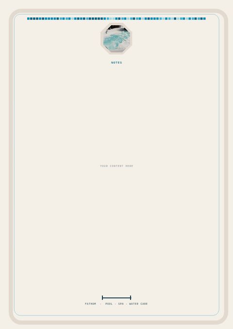 Pool & Spa Premium — Framed Blank page
