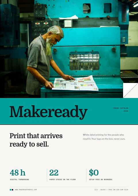 Printing Services Premium — Cover · band page