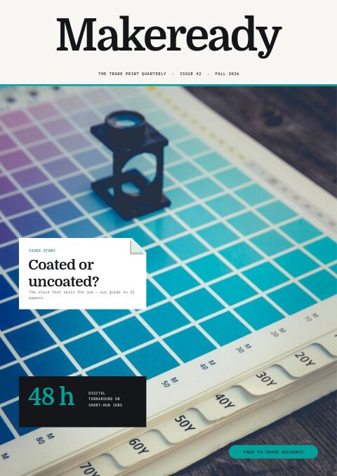 Printing Services Premium — Cover · magazine page