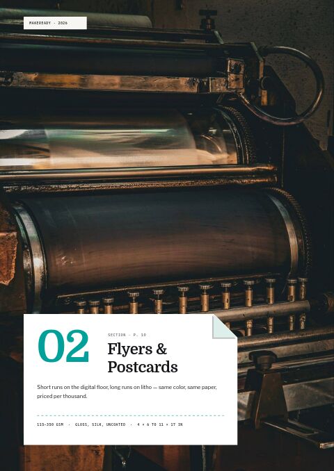 Printing Services Premium — Collection Divider page