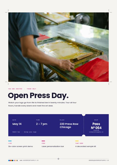 Promotional Products Premium — Event / Launch page
