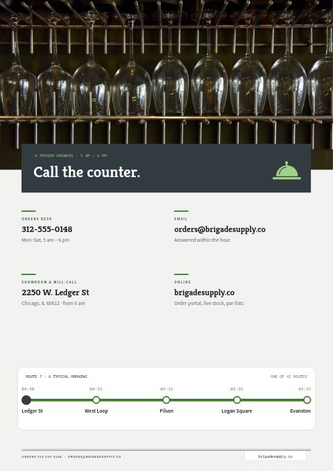 Restaurant Supplies Premium — Contact / Info page