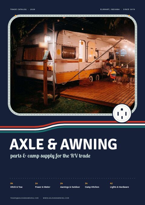 RV & Camping Equipment Premium — プレミアムカタログテンプレート