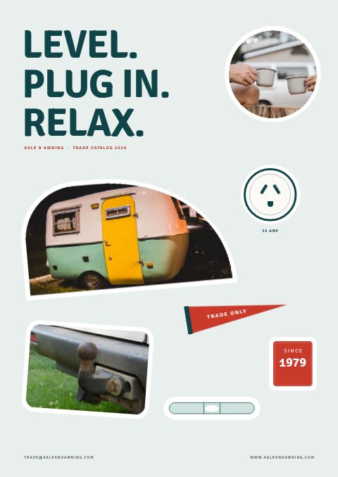 RV & Camping Equipment Premium — Cover · sticker page