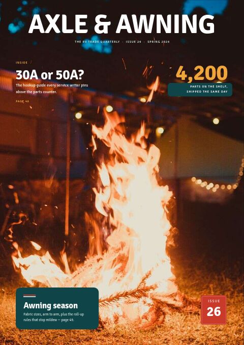 RV & Camping Equipment Premium — Cover · magazine page