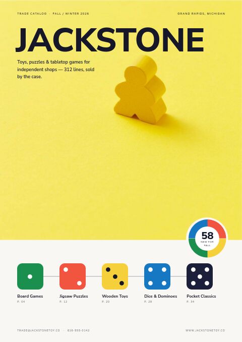Toys & Games Premium catalog template cover