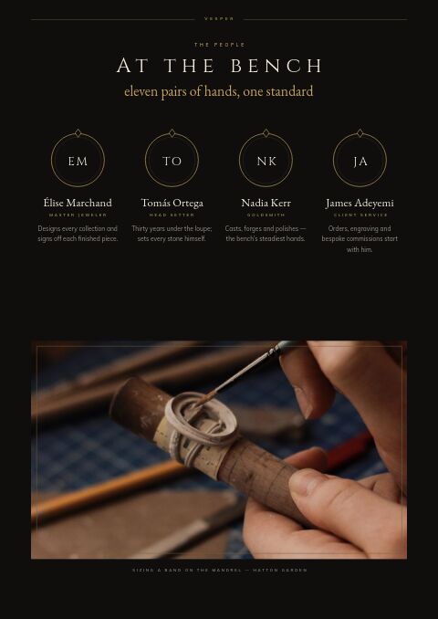 Jewelry & Accessories — Meet the Team page