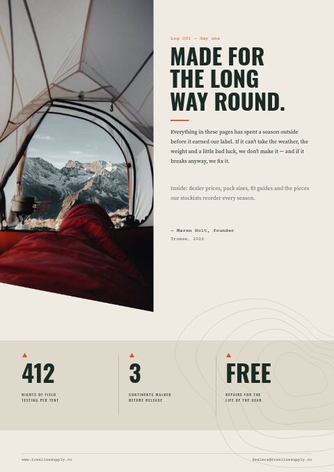 Outdoor & Adventure — Welcome / About page