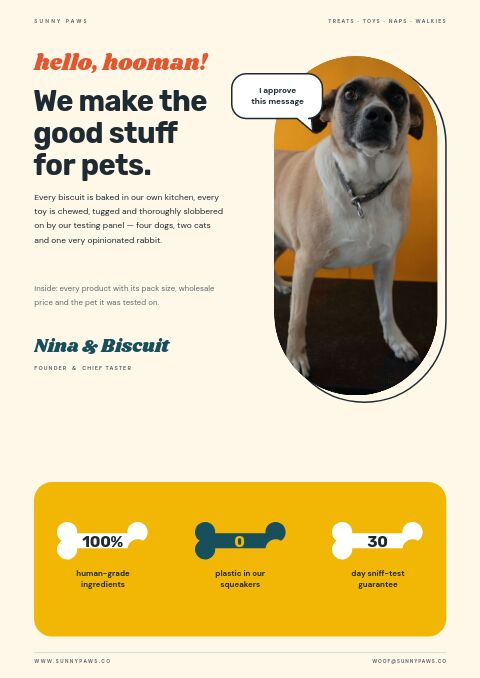 Pet Supplies — Welcome / About page