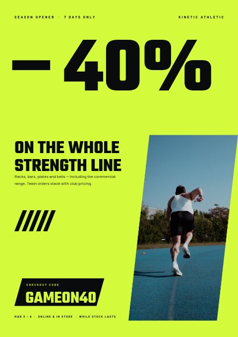 Sports & Fitness — Promo / Sale page