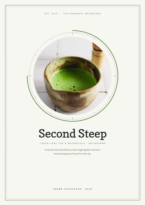 Tea & Botanicals — Cover · framed page
