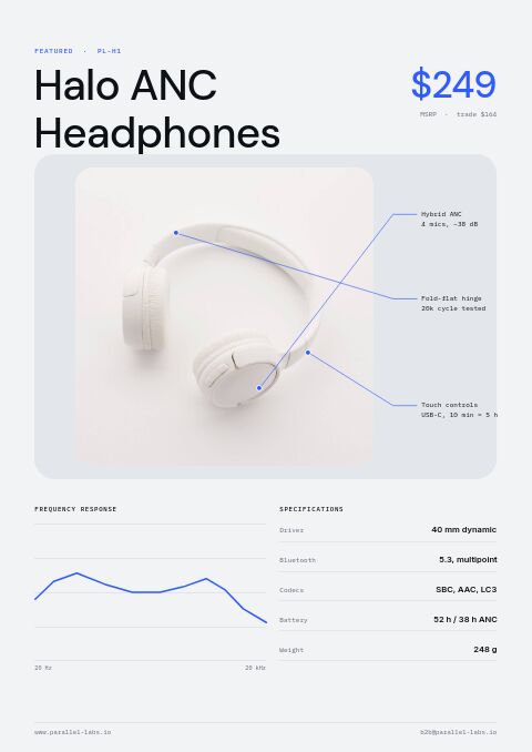 Electronics & Tech — Featured Product page