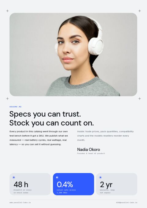 Electronics & Tech — Welcome / About page